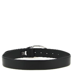 Black Leather Regular Belt