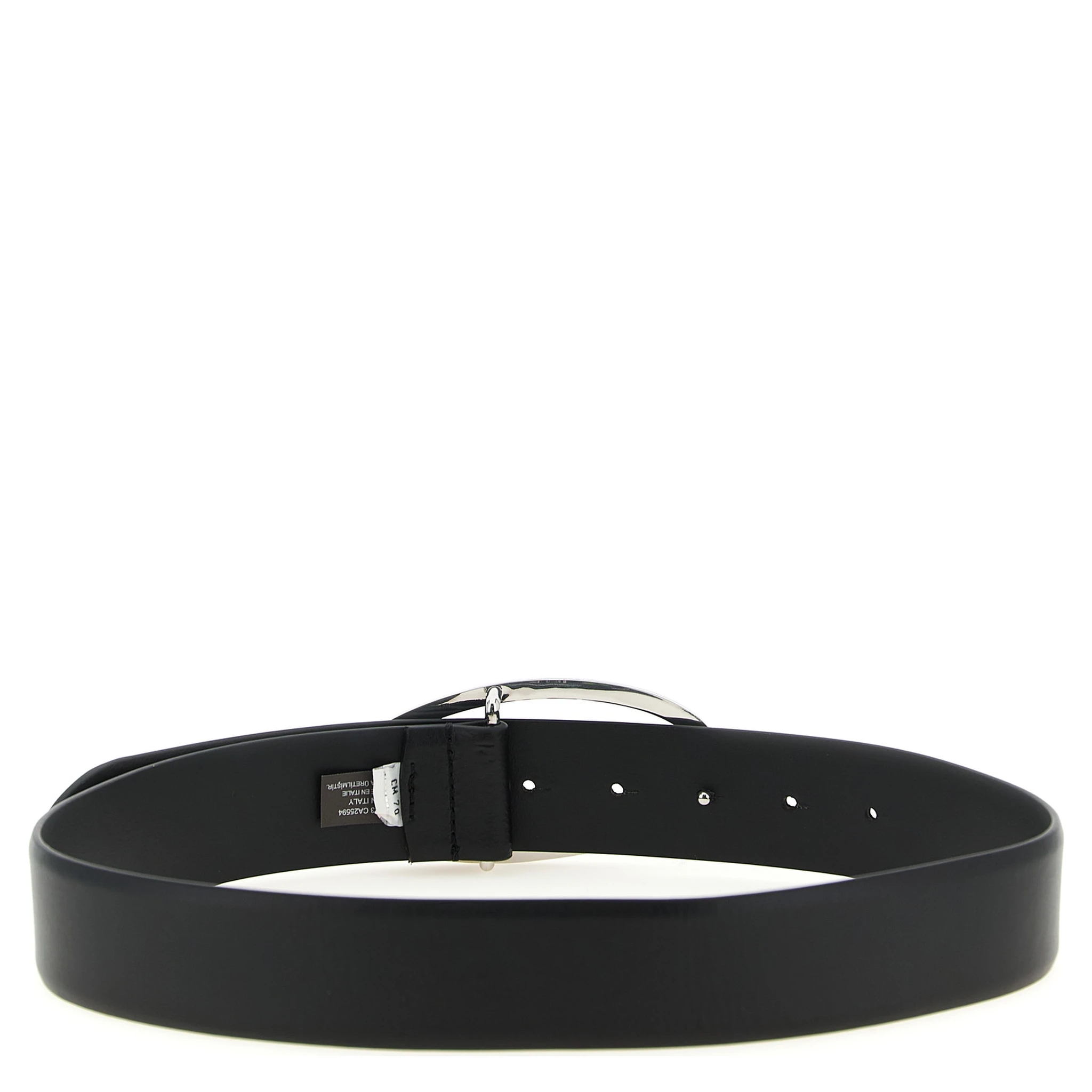 Black Leather Regular Belt