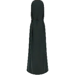 Bicolor Acetate Long Dress