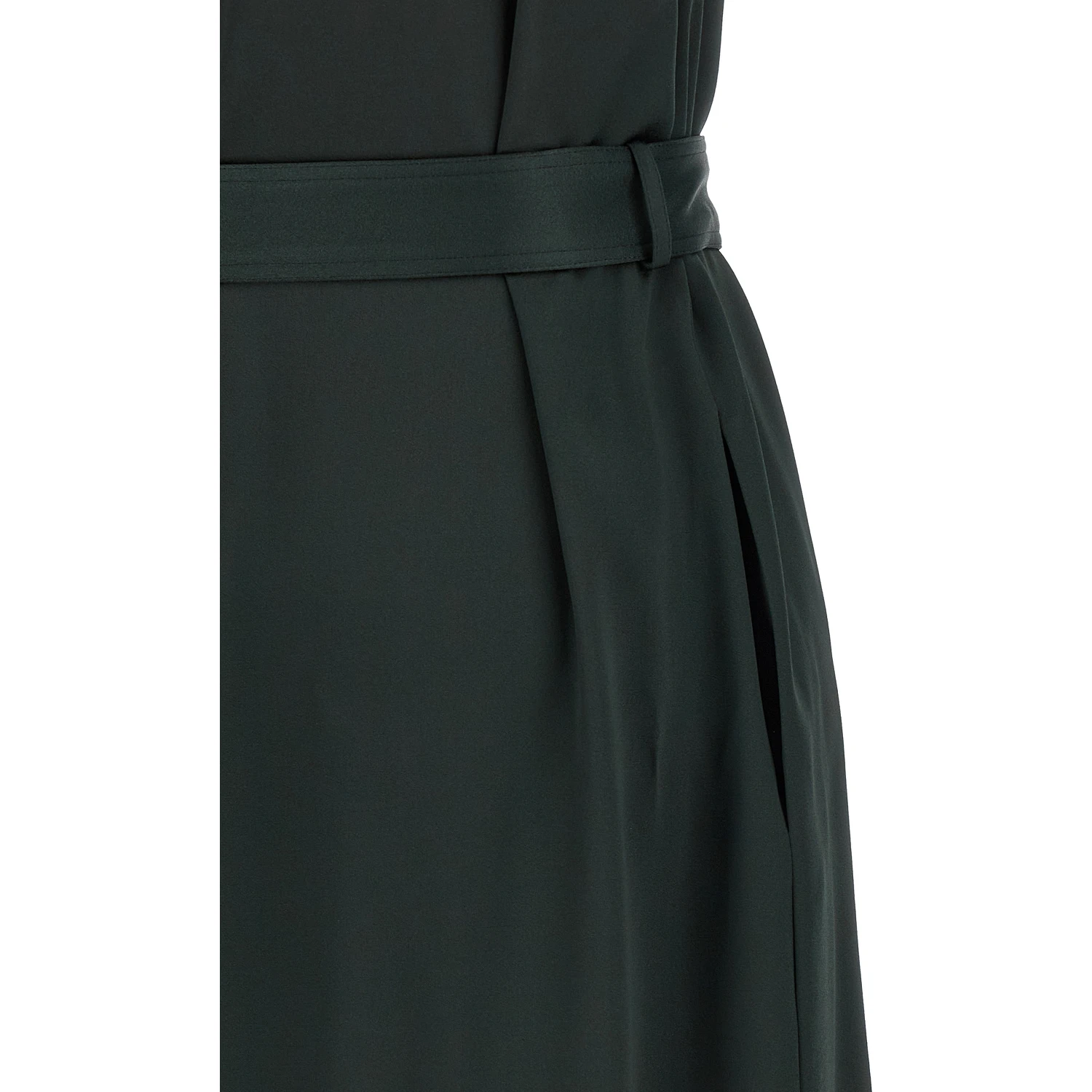 Bicolor Acetate Long Dress