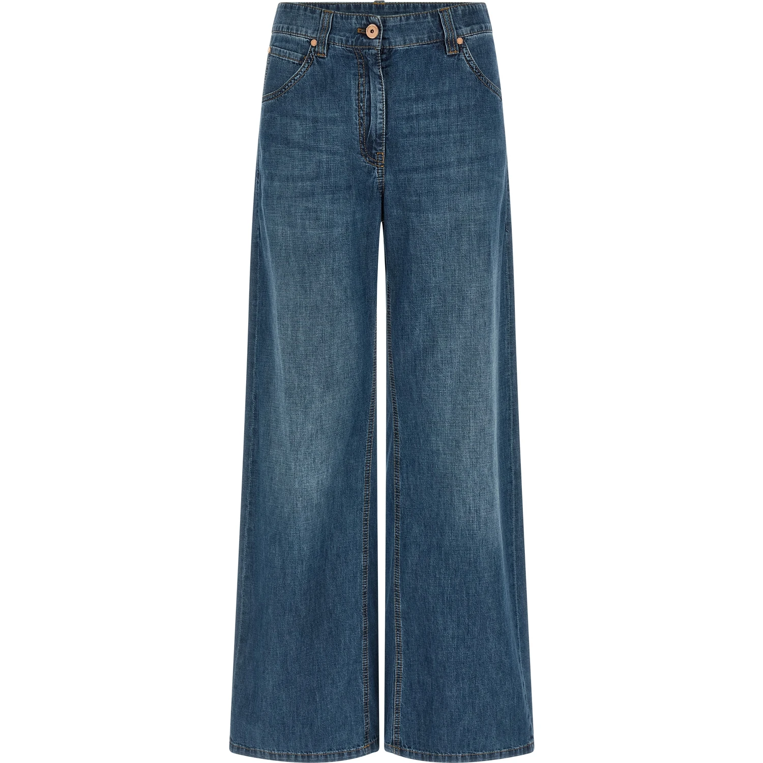 Blue Cotton Relaxed Fit Jeans