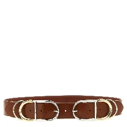 Brown Lamb Leather Regular Belt
