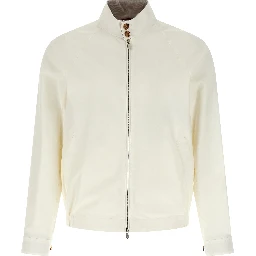 White Cotton Full-Length Jacket