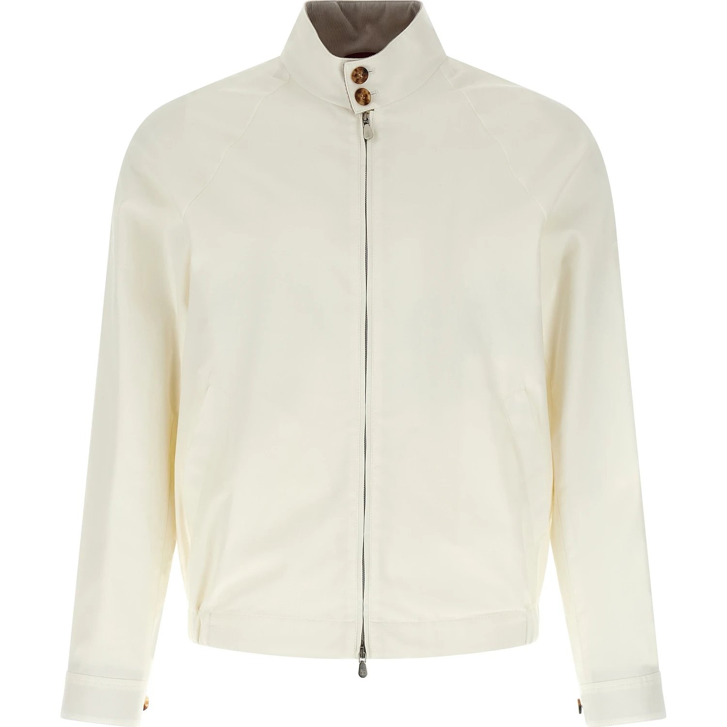 White Cotton Full-Length Jacket