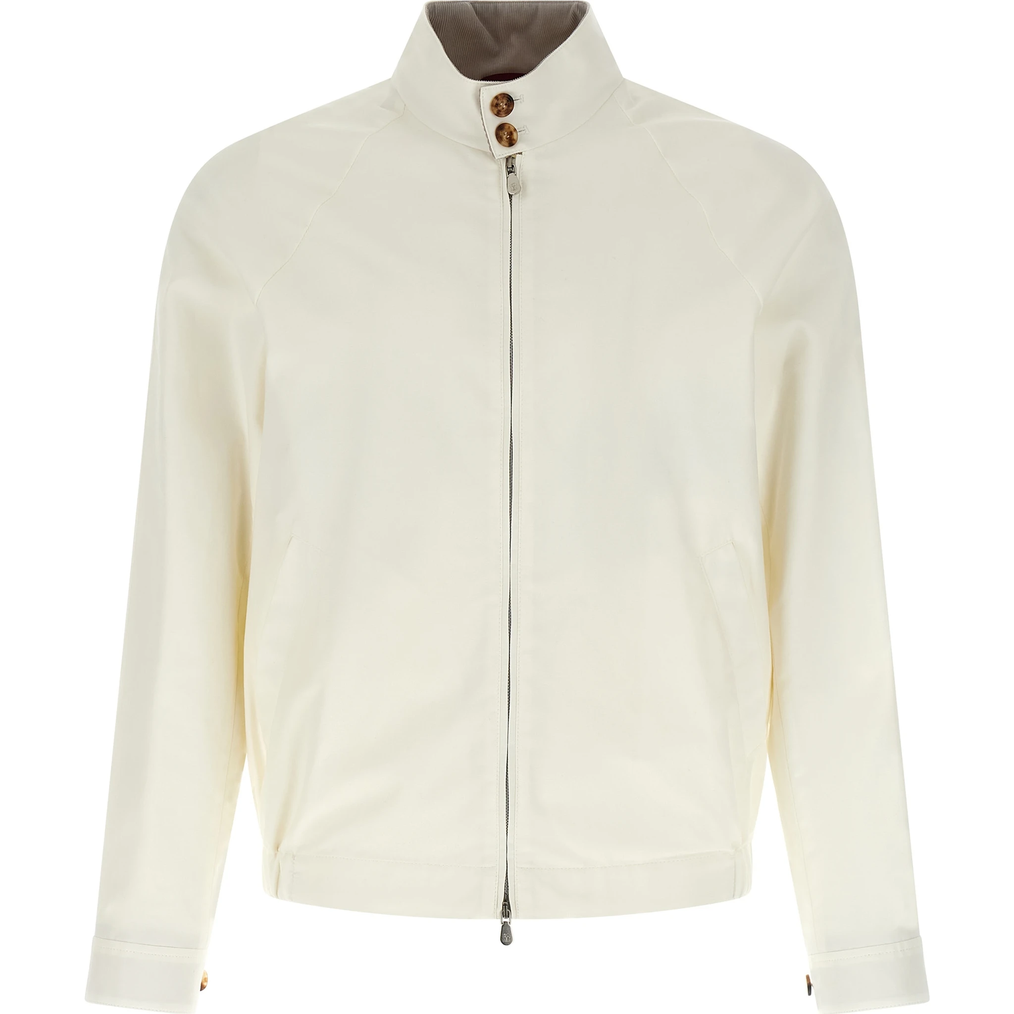 White Cotton Full-Length Jacket