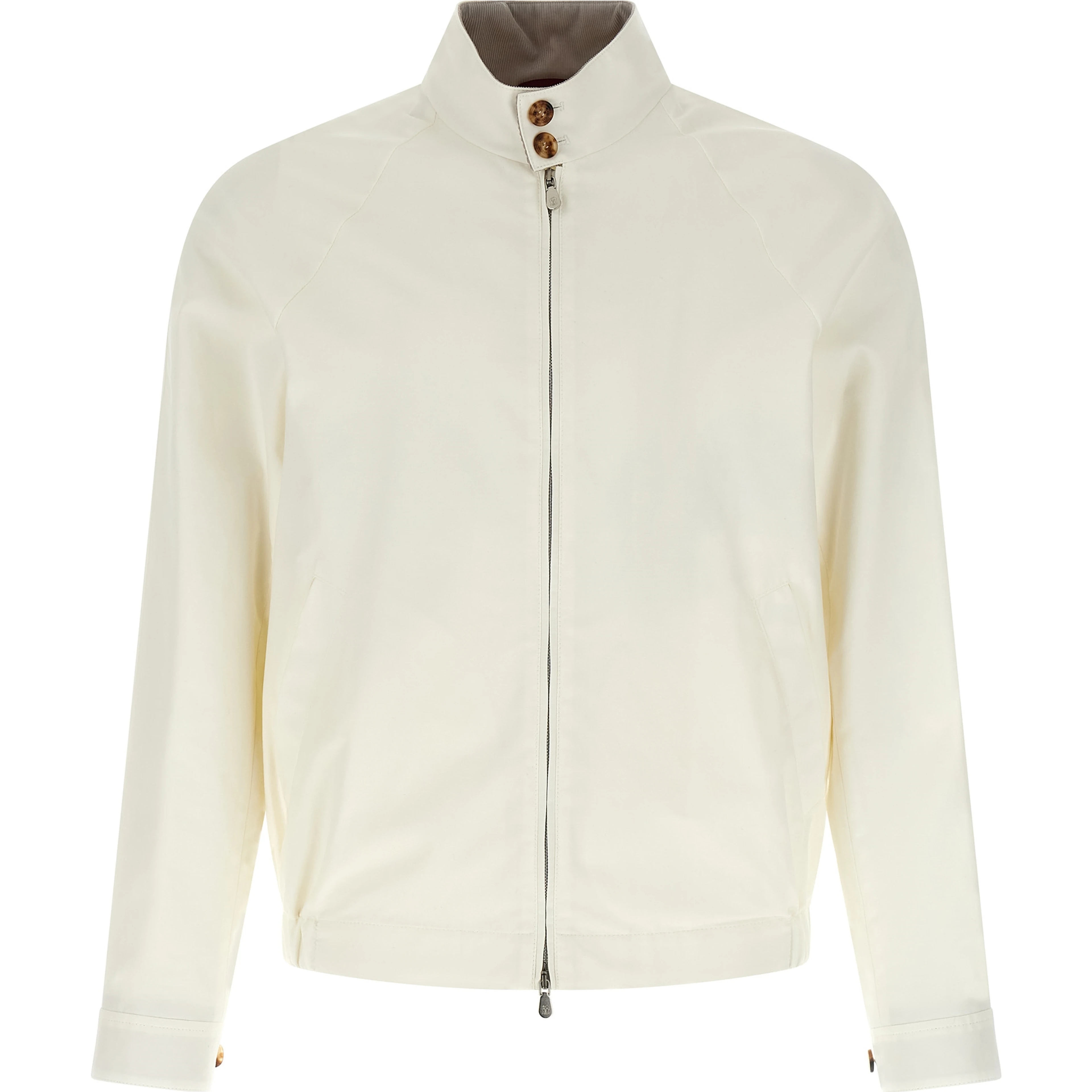 White Cotton Full-Length Jacket