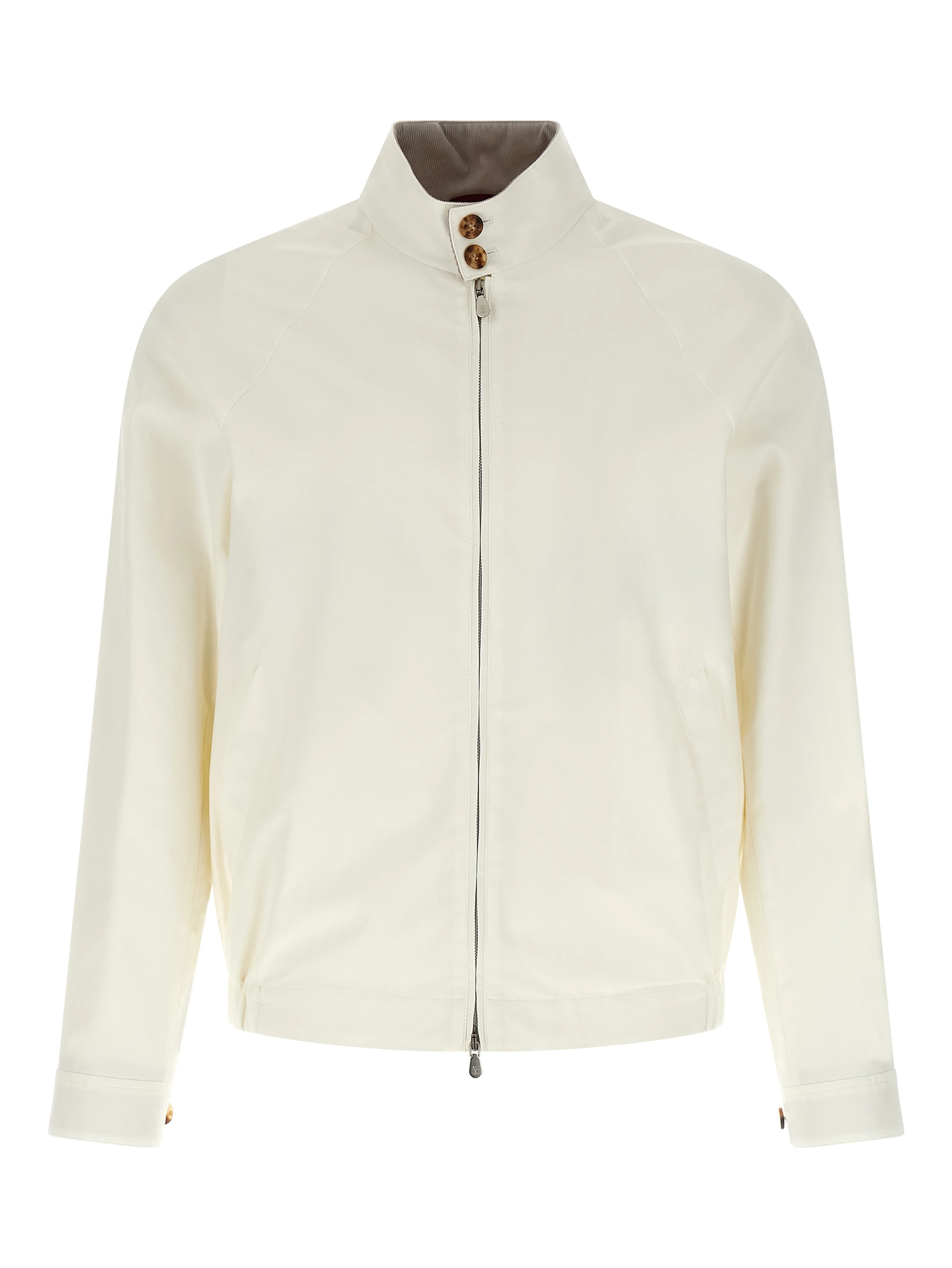 White Cotton Full-Length Jacket