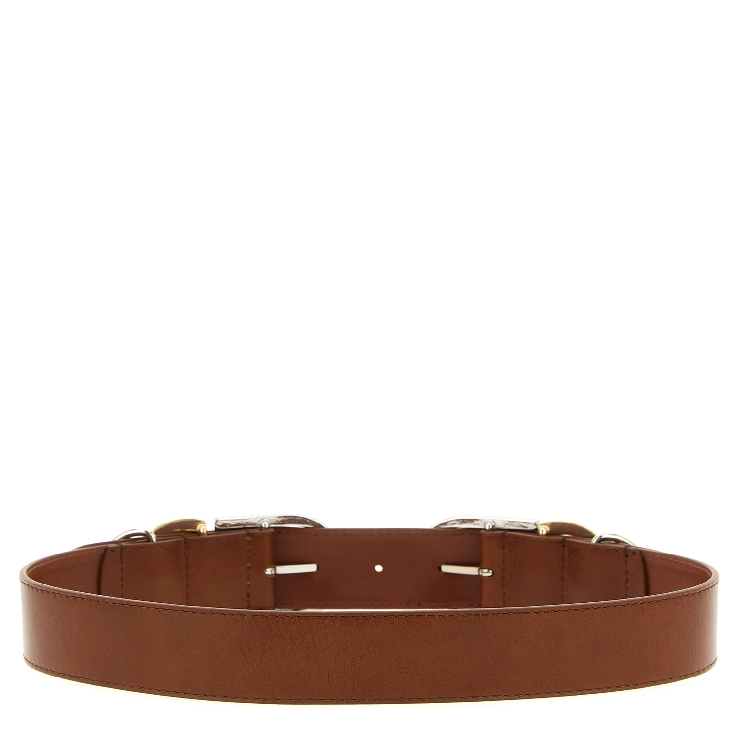 Brown Lamb Leather Regular Belt