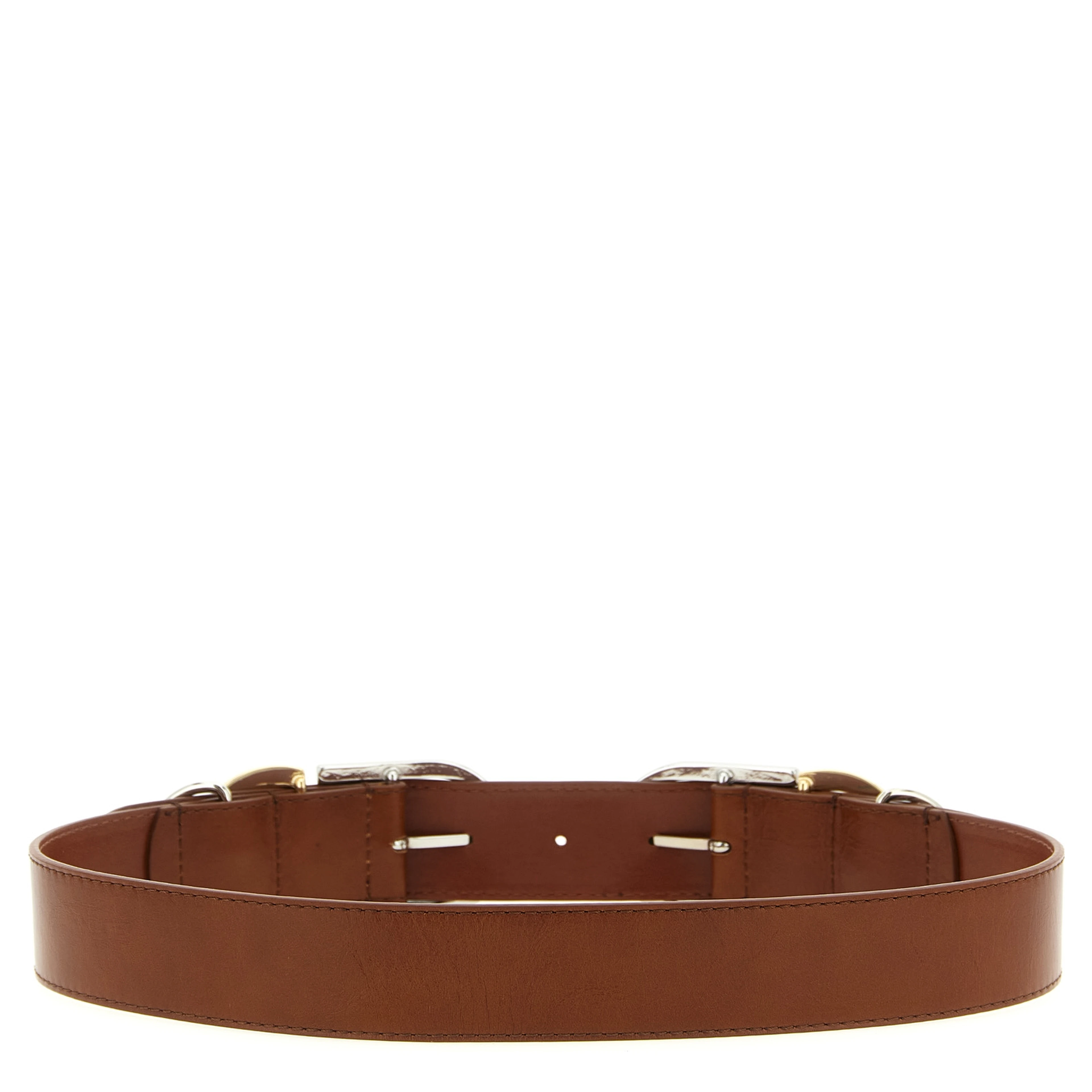 Brown Lamb Leather Regular Belt