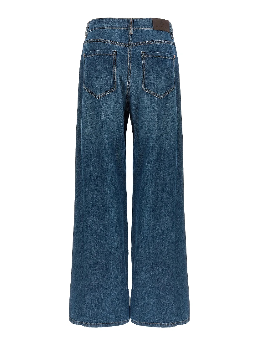 Blue Cotton Relaxed Fit Jeans
