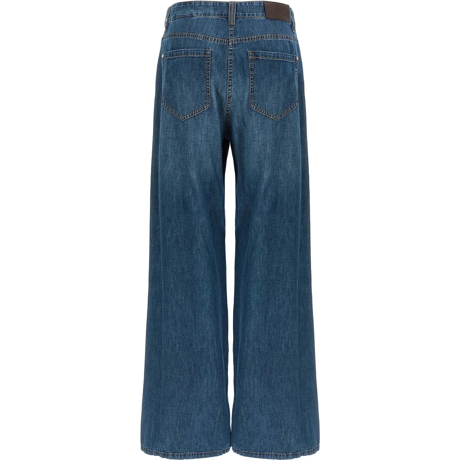Blue Cotton Relaxed Fit Jeans