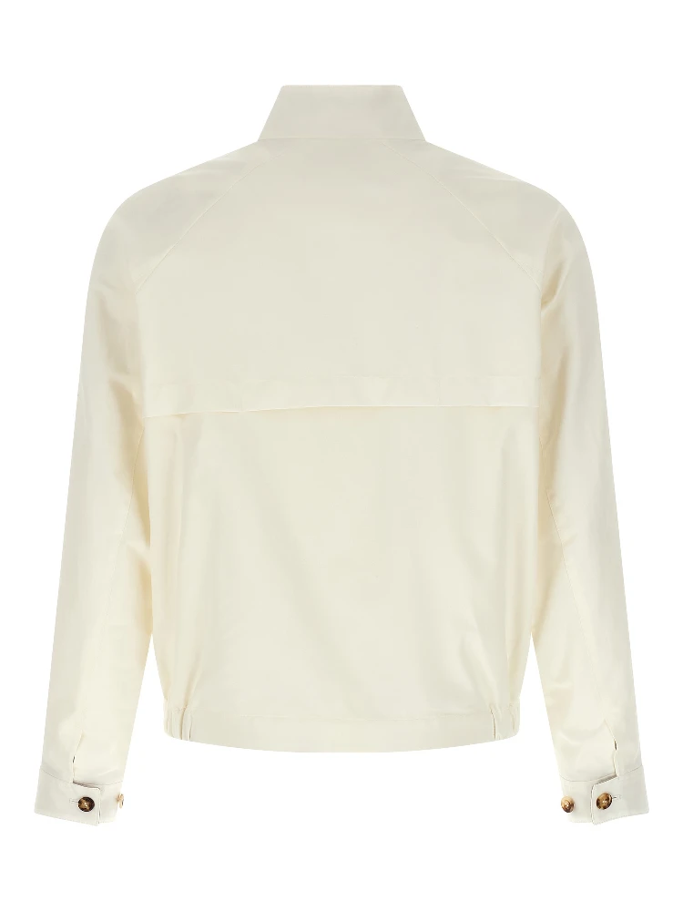 White Cotton Full-Length Jacket alternative