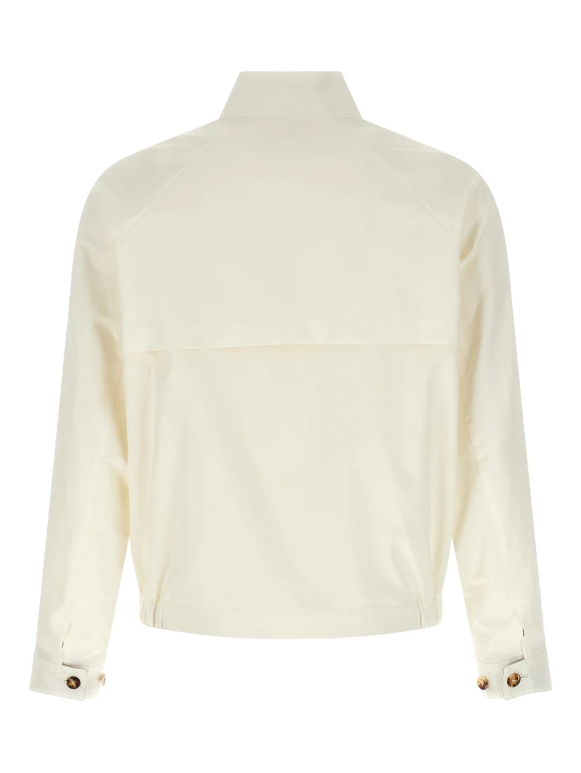 White Cotton Full-Length Jacket