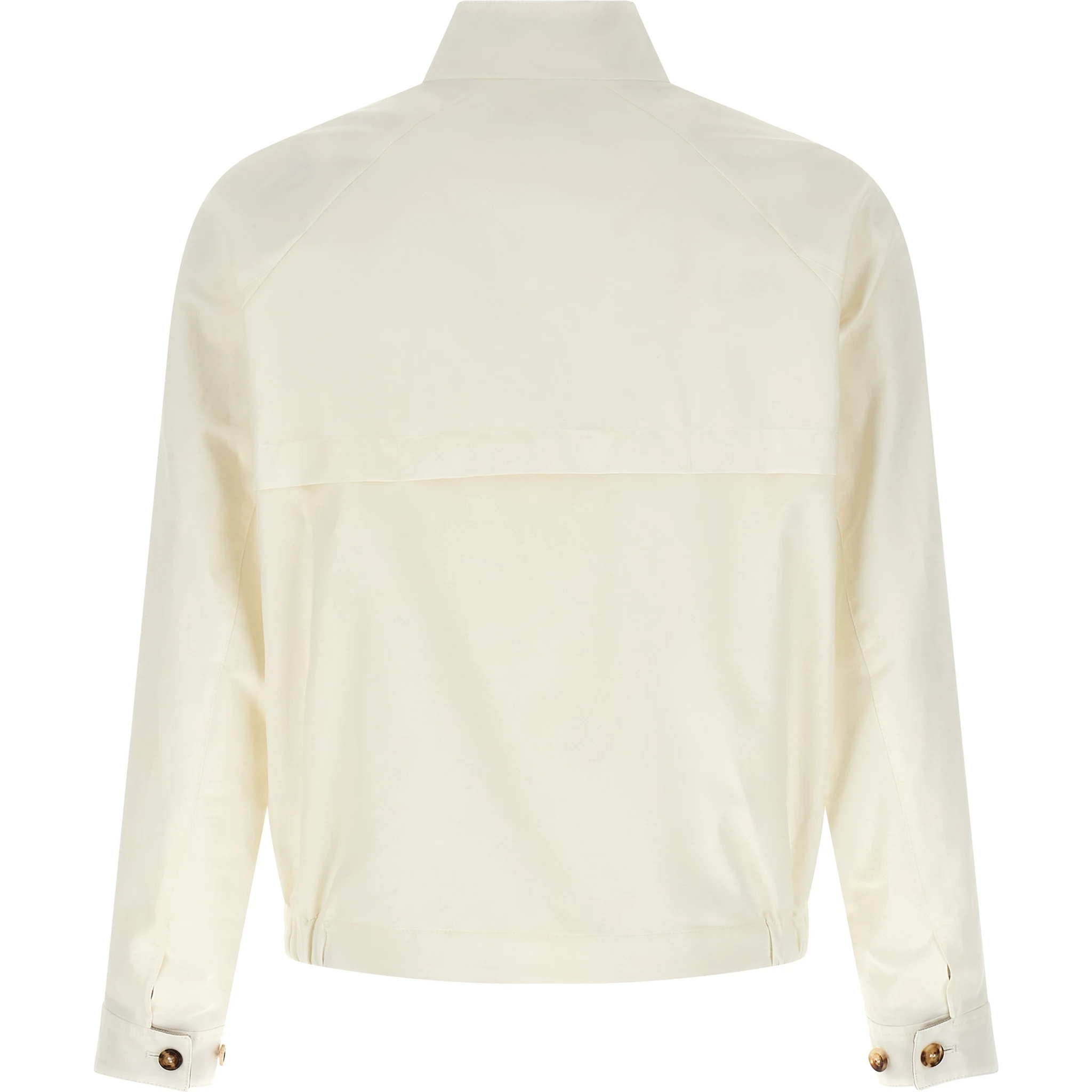 White Cotton Full-Length Jacket