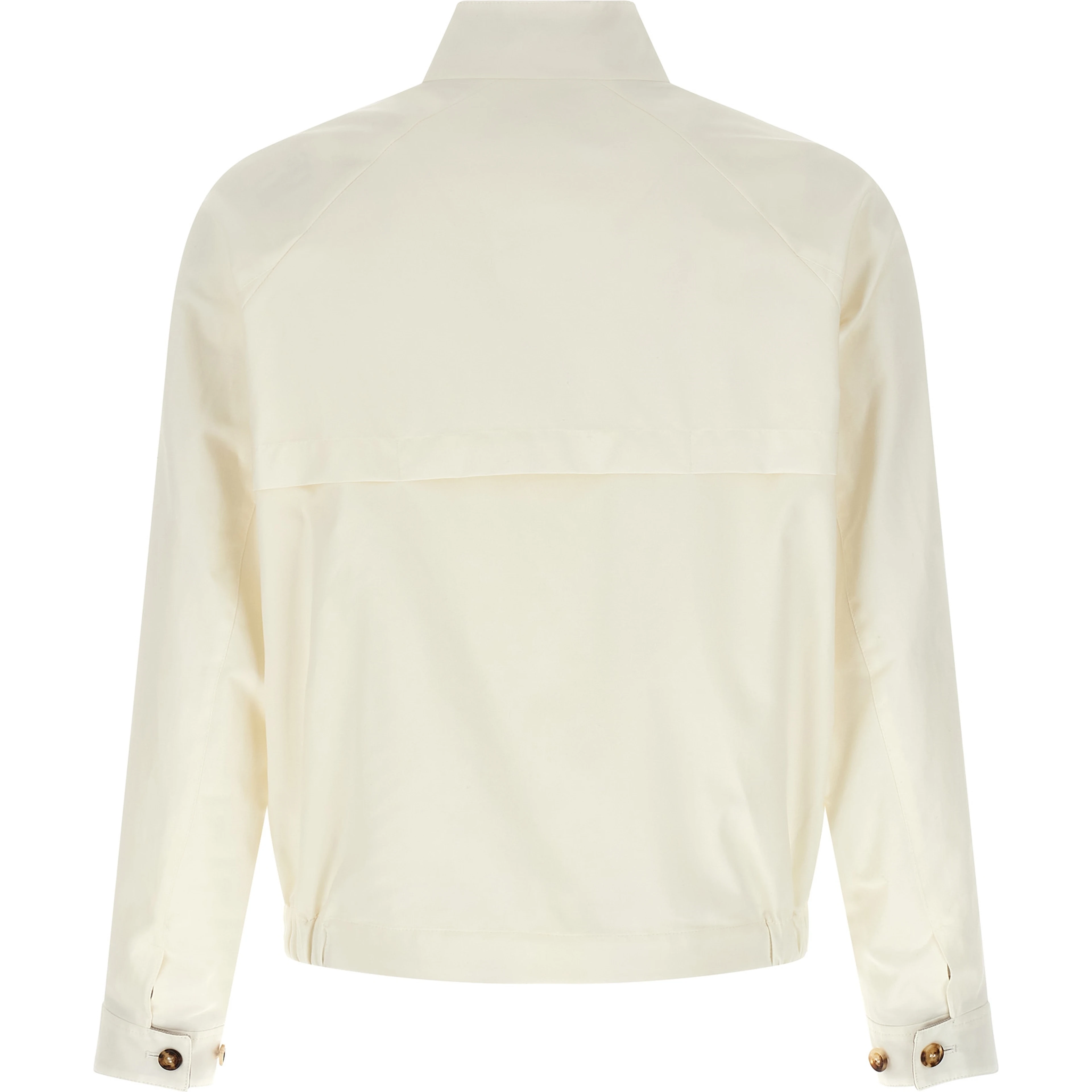 White Cotton Full-Length Jacket