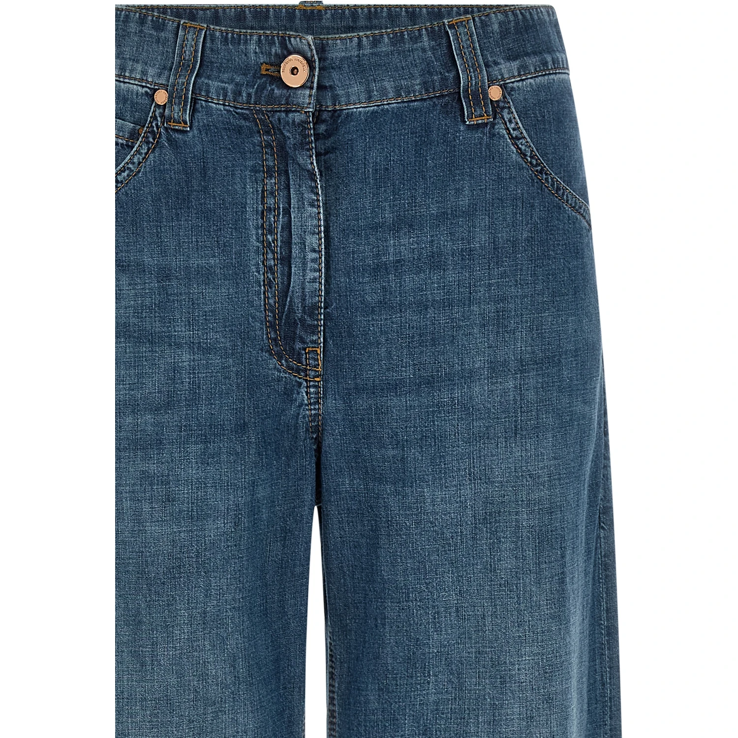Blue Cotton Relaxed Fit Jeans