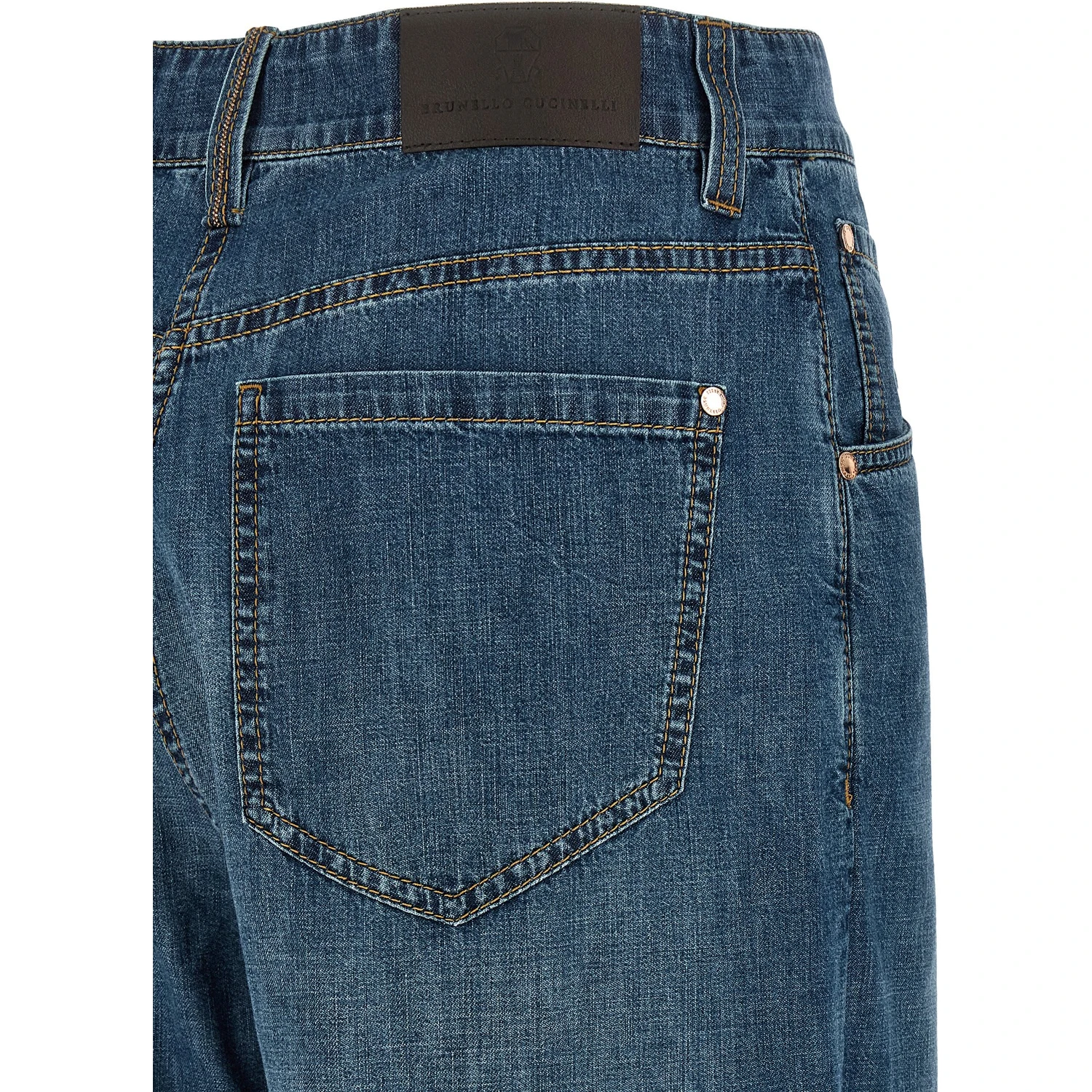 Blue Cotton Relaxed Fit Jeans