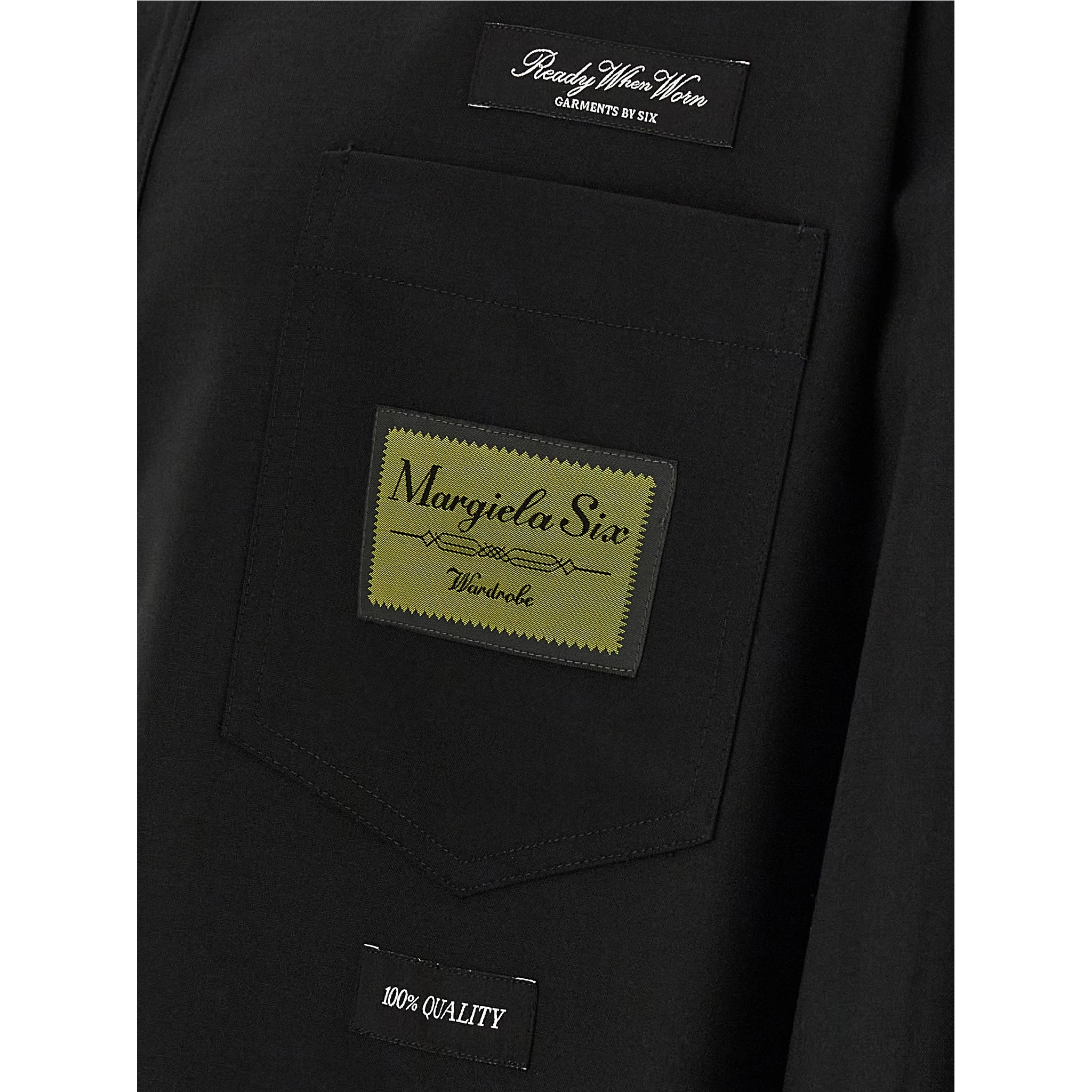 Black Polyester Blouse
