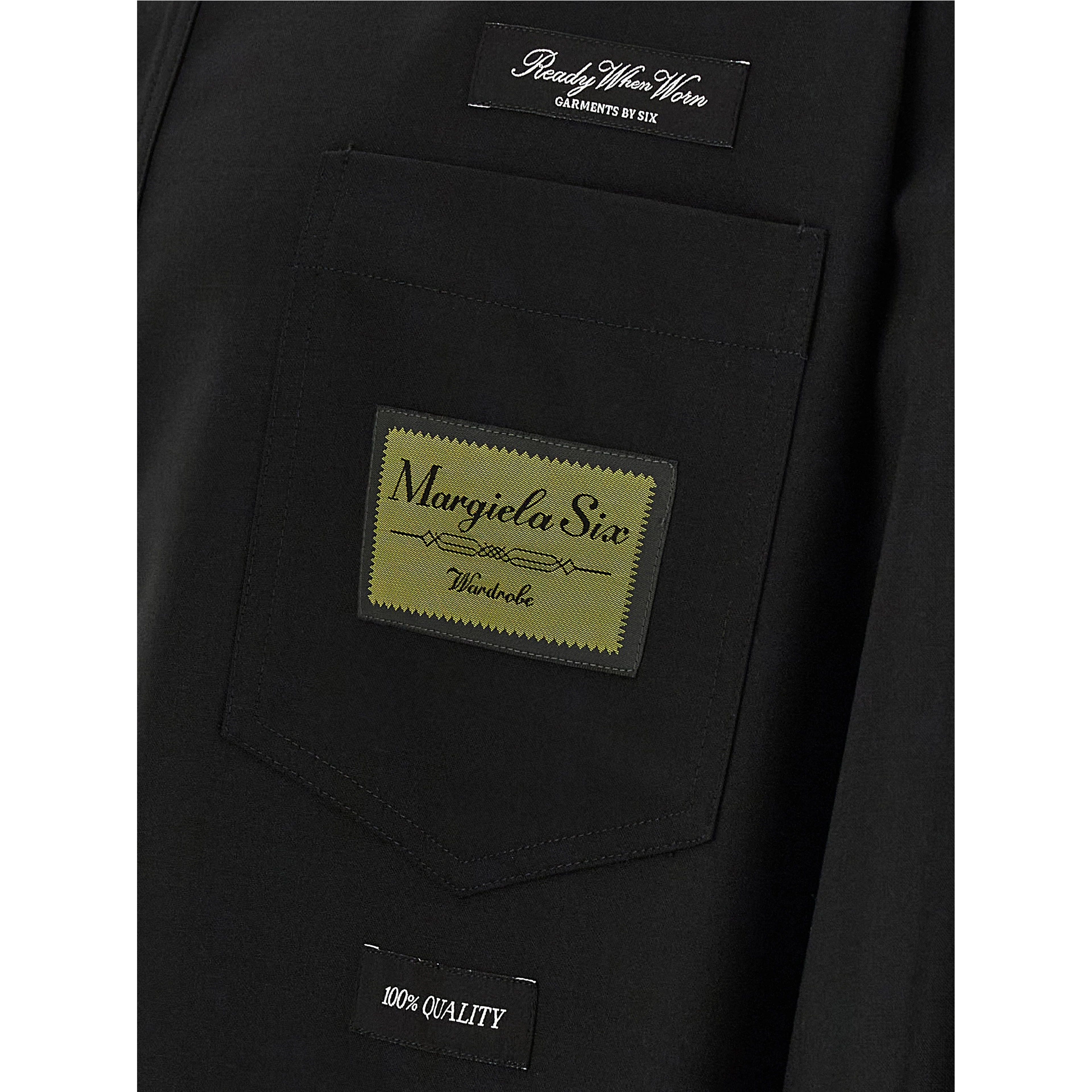 Black Polyester Blouse