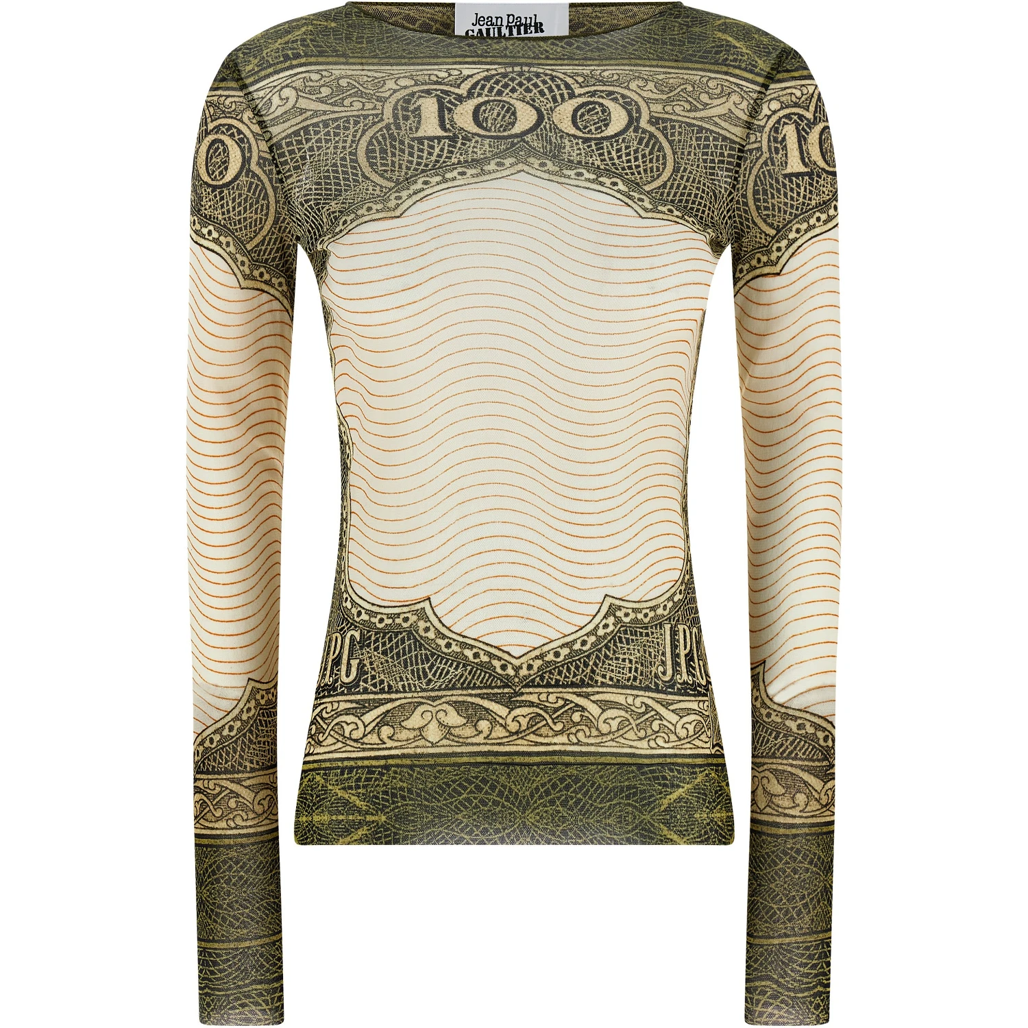 Multicolor Polyamide Long Sleeve T-Shirt