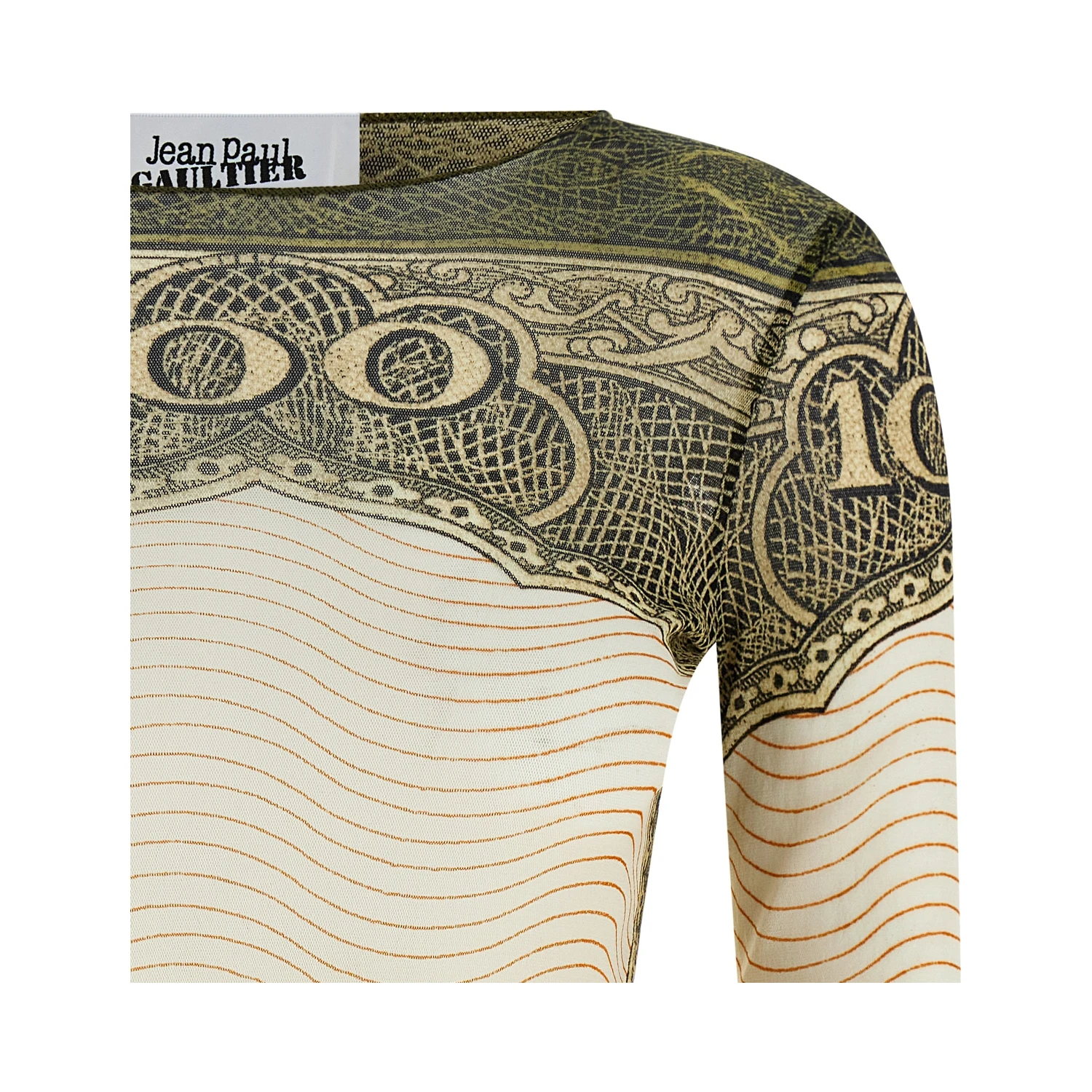 Multicolor Polyamide Long Sleeve T-Shirt