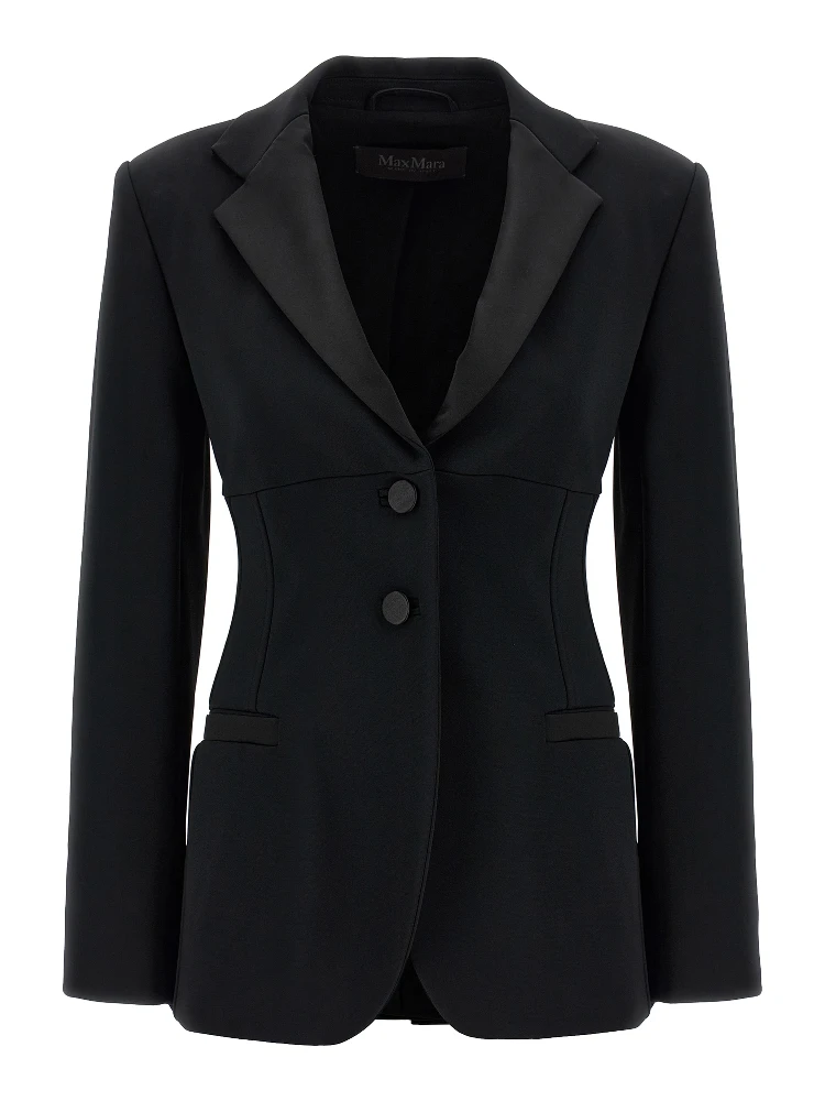Black Viscose Blazer