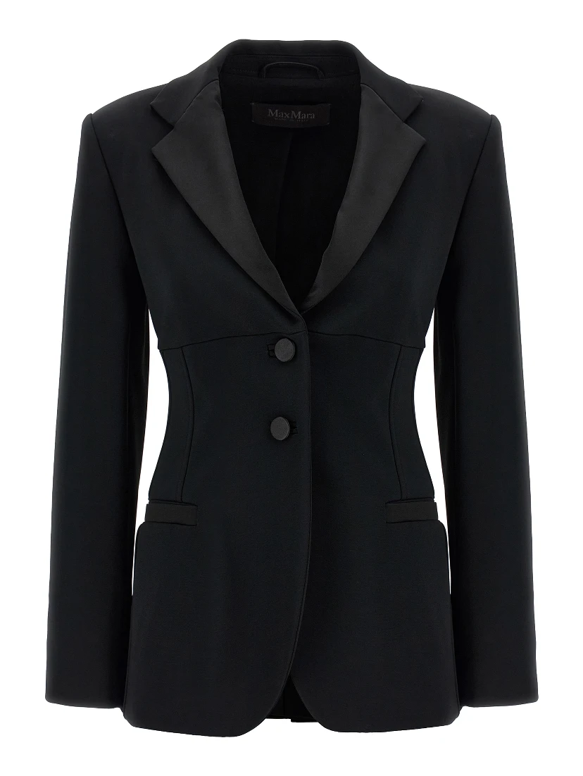 Black Viscose Blazer