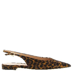 Brown Suede Leather Ballet Flats