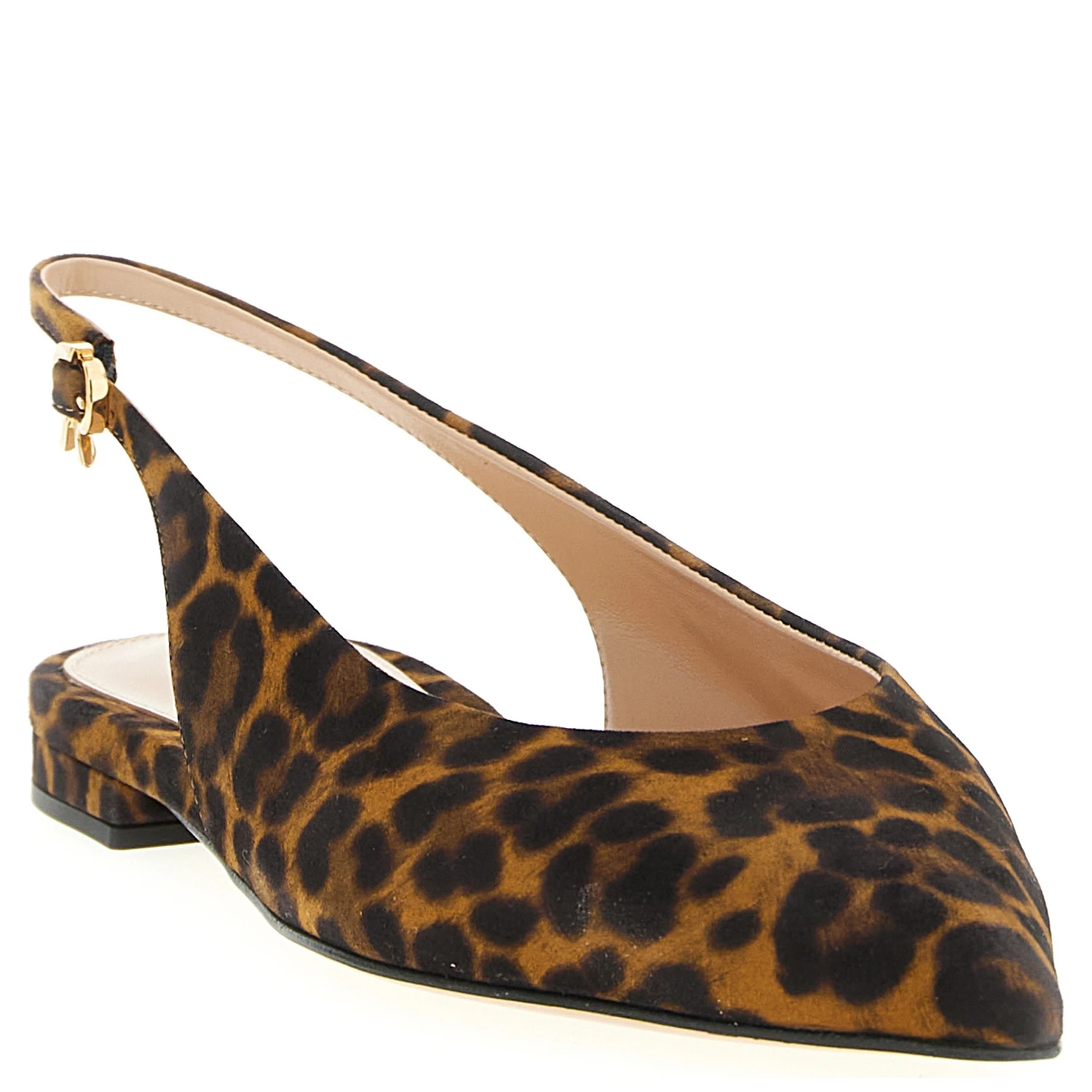 Brown Suede Leather Ballet Flats