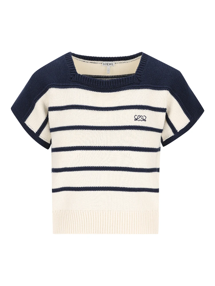 Loewe Sweaters White/blue