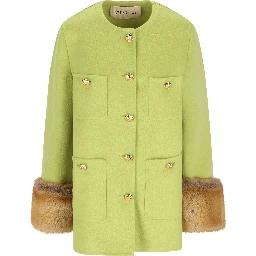 VALENTINO GARAVANI Coats Green