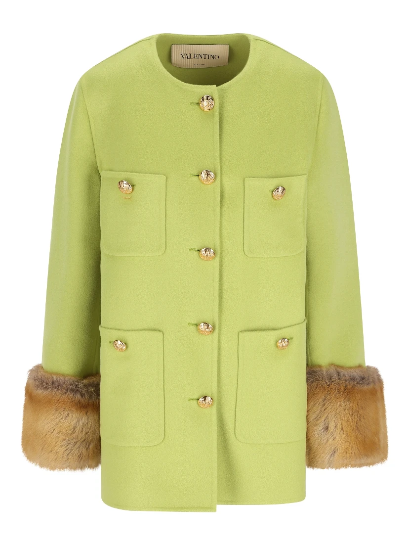 VALENTINO GARAVANI Coats Green