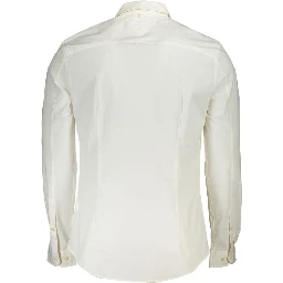 White Cotton Men's Shirt