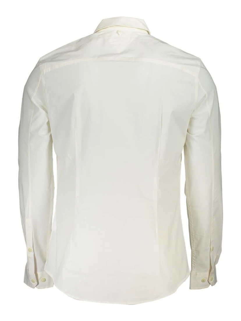 White Cotton Men's Shirt