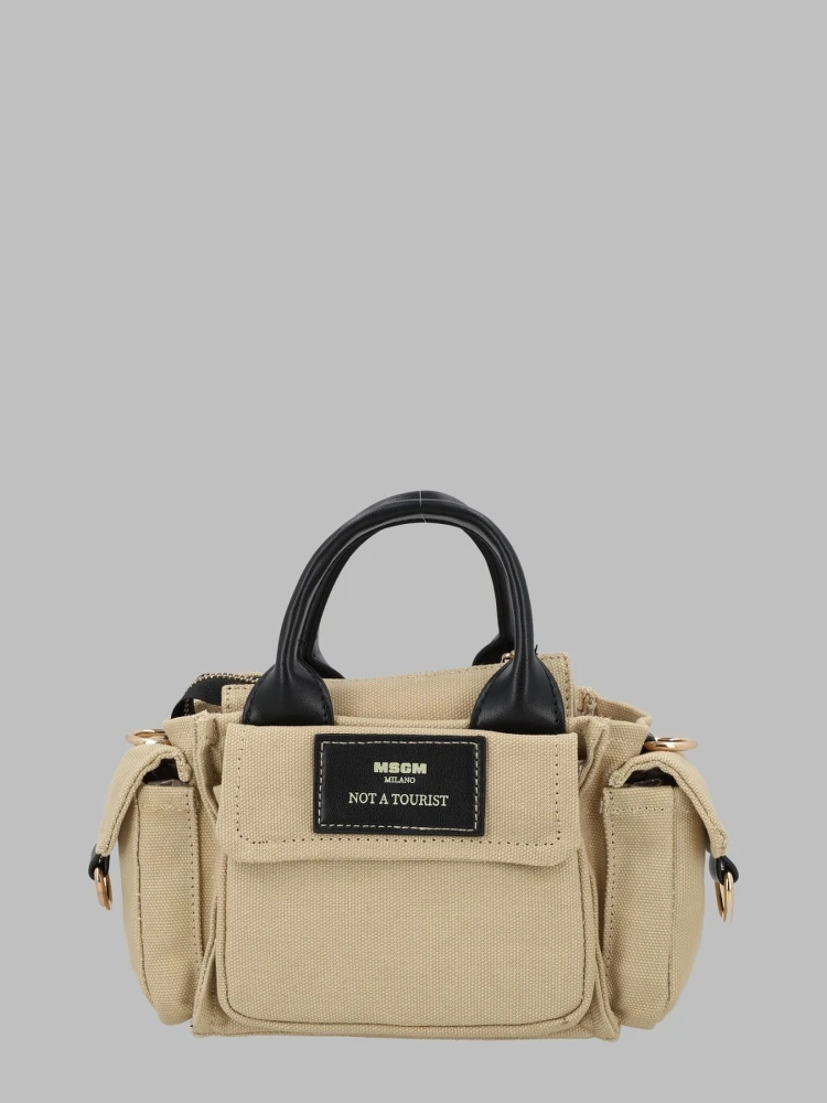 mini bag canvas eco-leather girl alternative