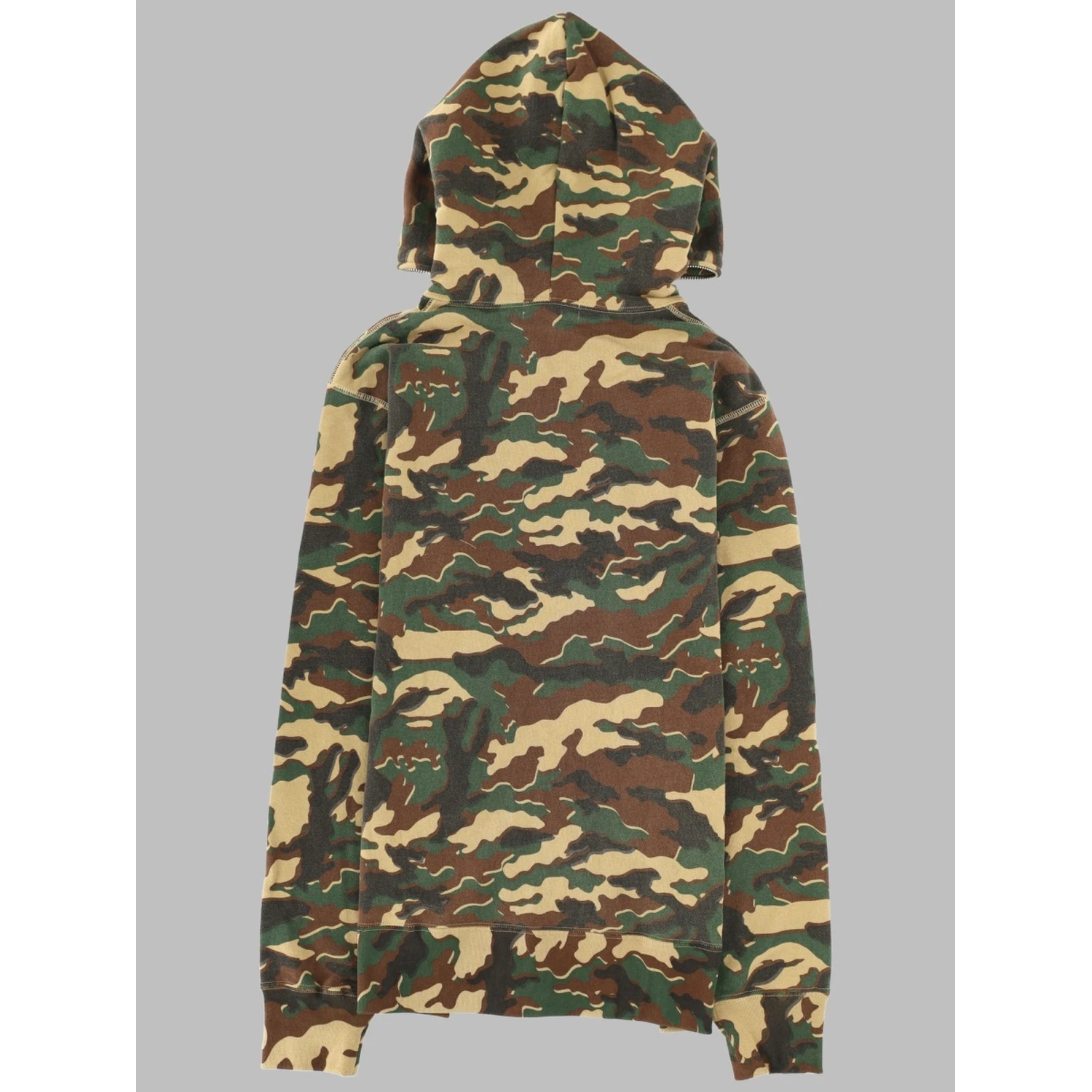 FELPA "GLITCH WOODLAND" CON CAPPUCCIO