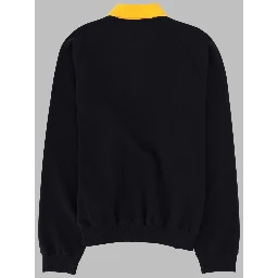 FELPA CON COLLETTO POLO E LOGO