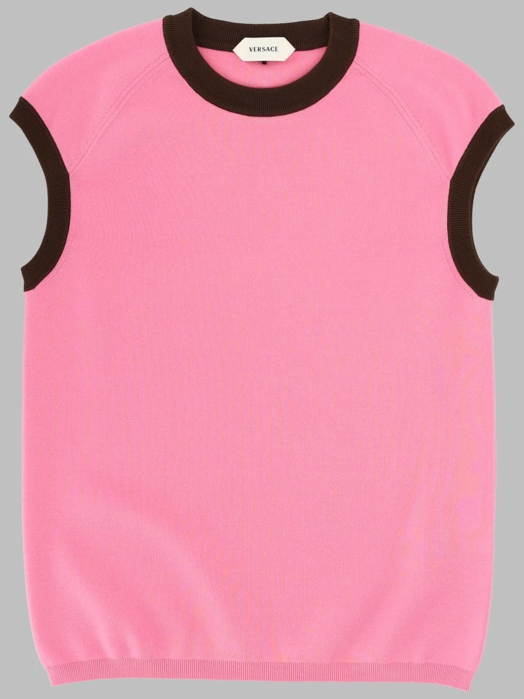 TOP IN MAGLIA DI COTONE