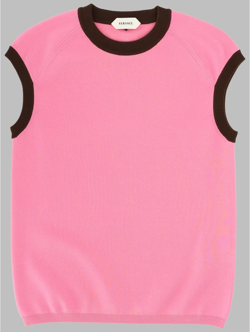TOP IN MAGLIA DI COTONE