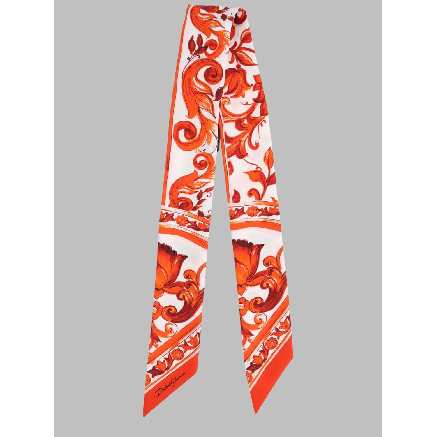 FOULARD IN TWILL DI SETA STAMPA MAIOLICA