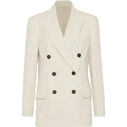 White Cotton Blazer