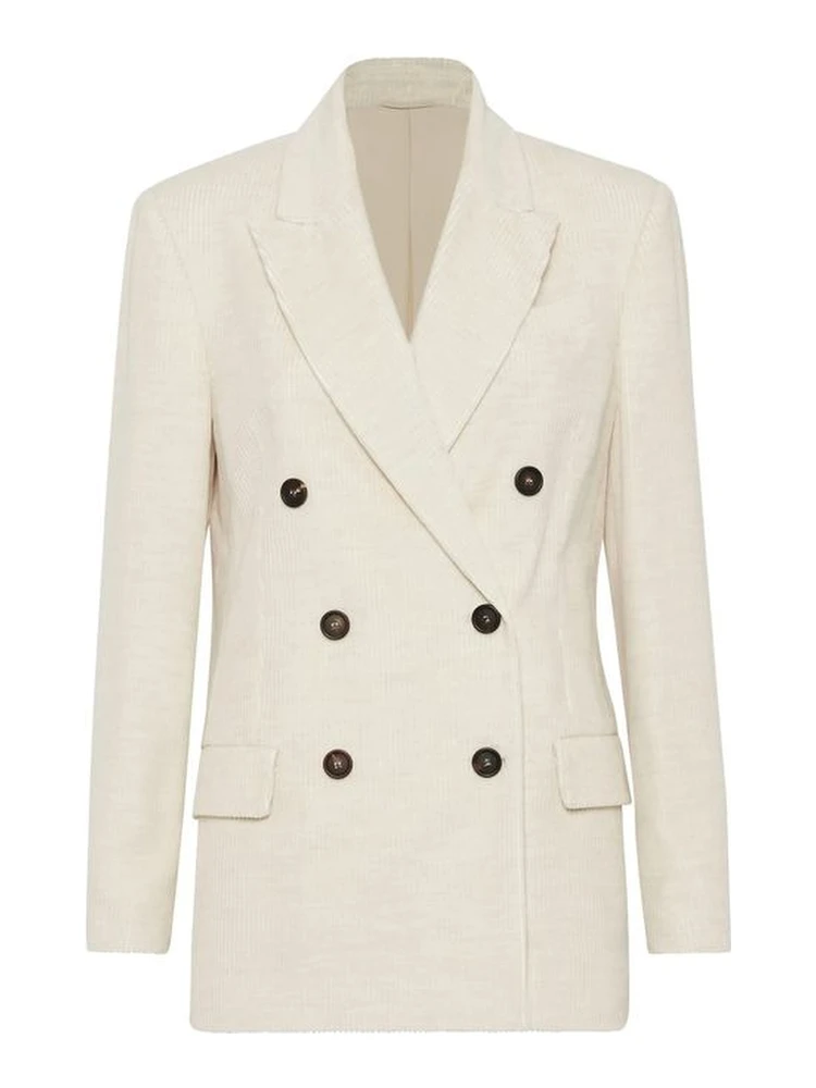 White Cotton Blazer