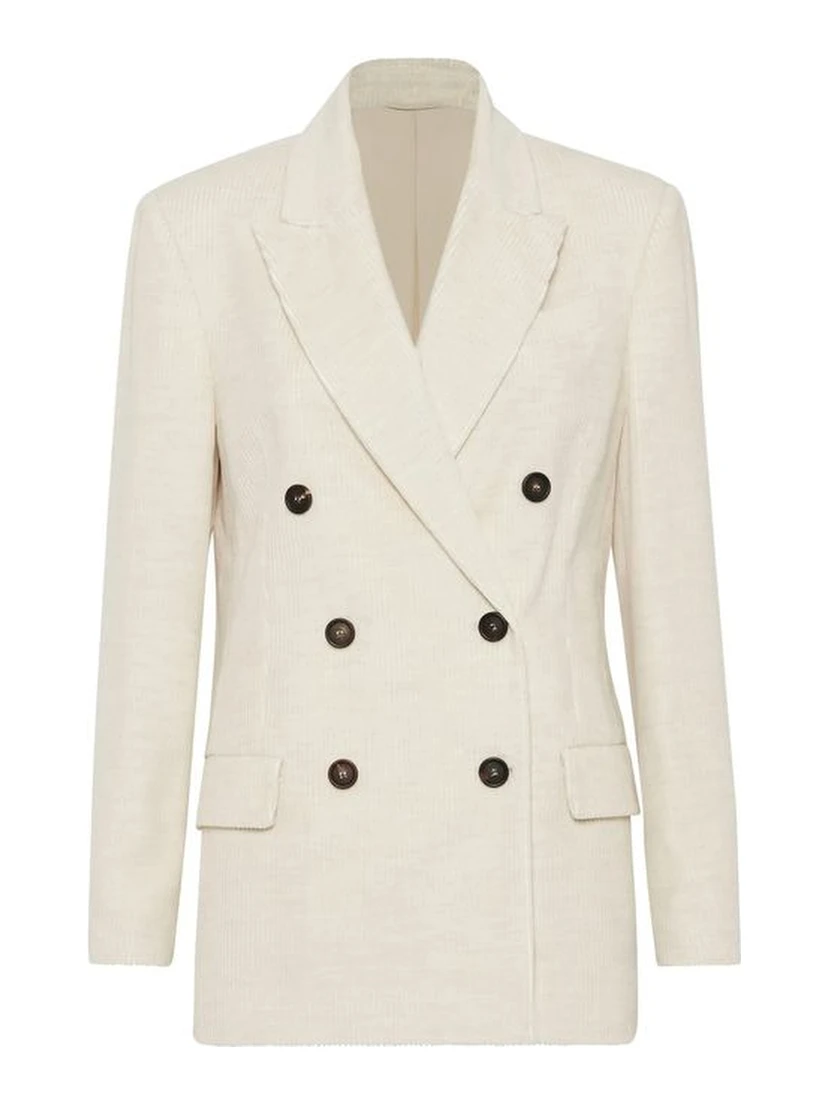 White Cotton Blazer