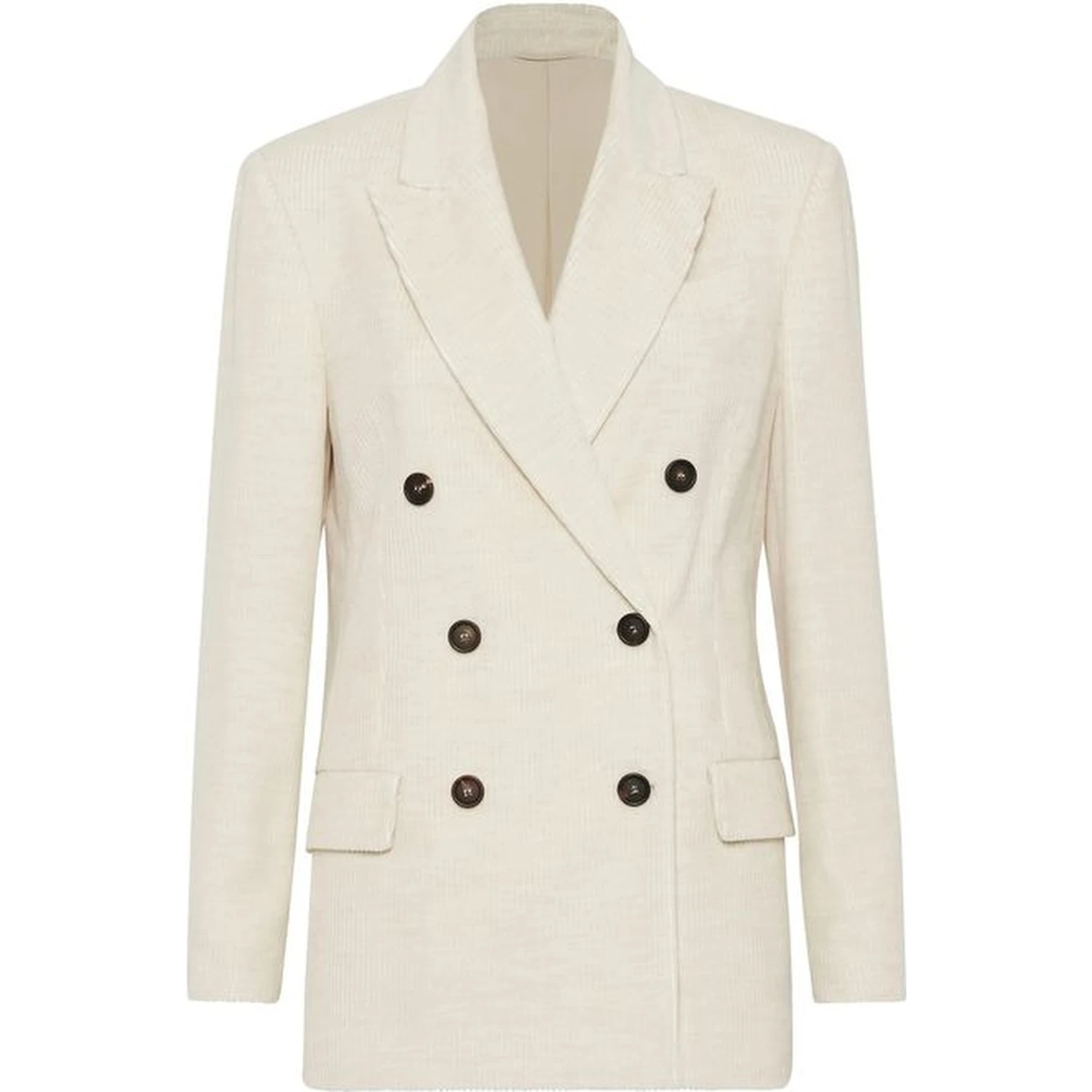 White Cotton Blazer
