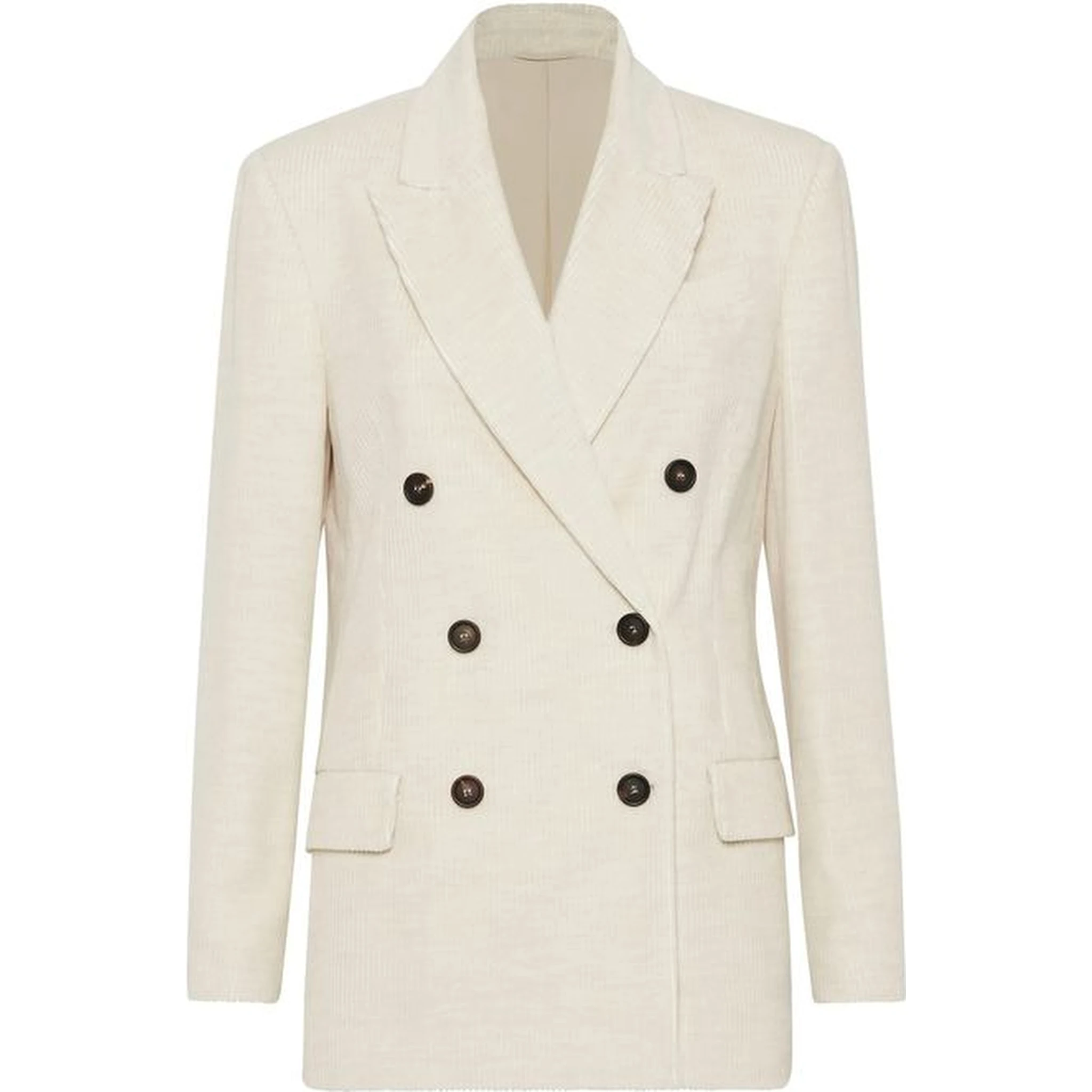 White Cotton Blazer