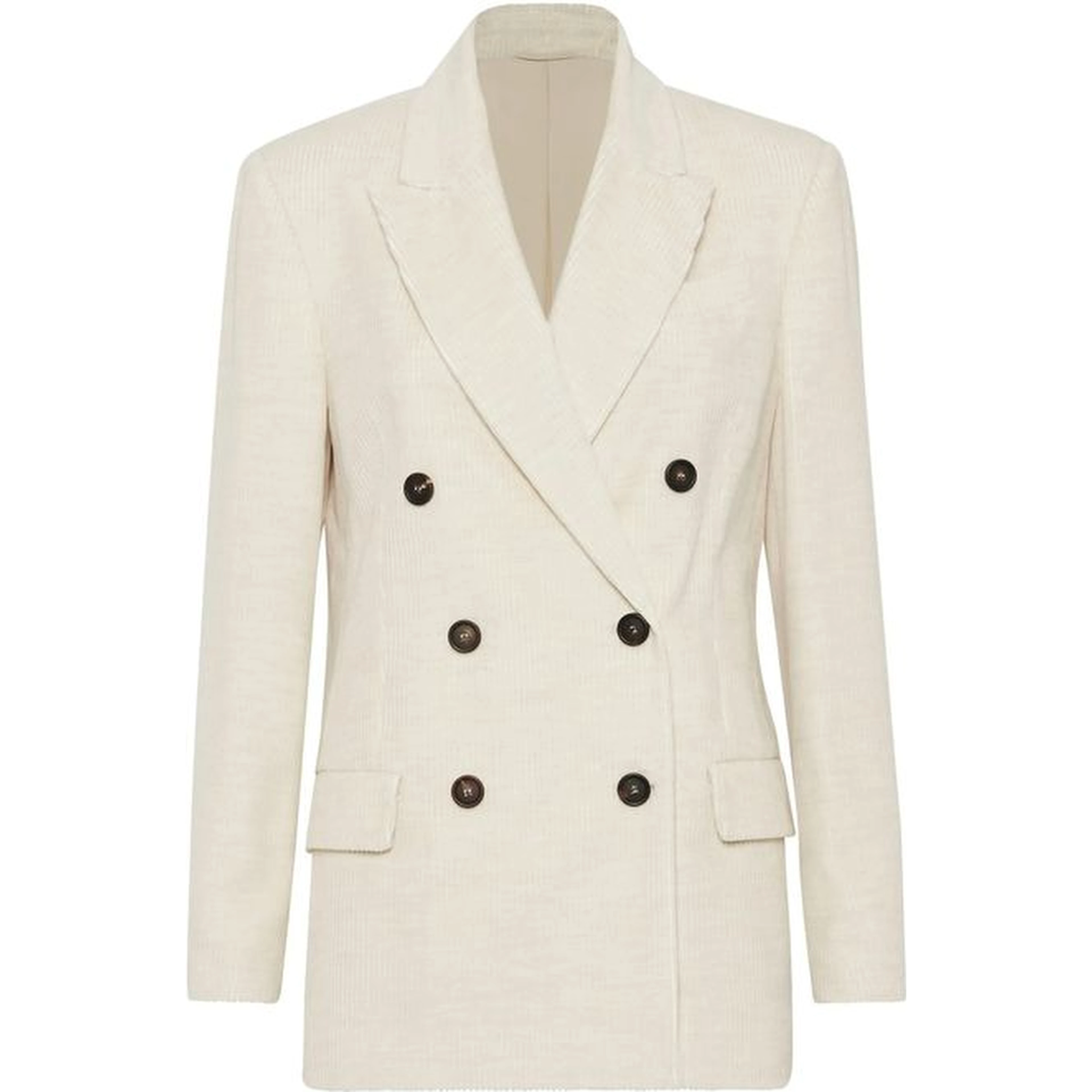 White Cotton Blazer