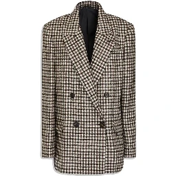 Brown Alpaca Leather Blazer