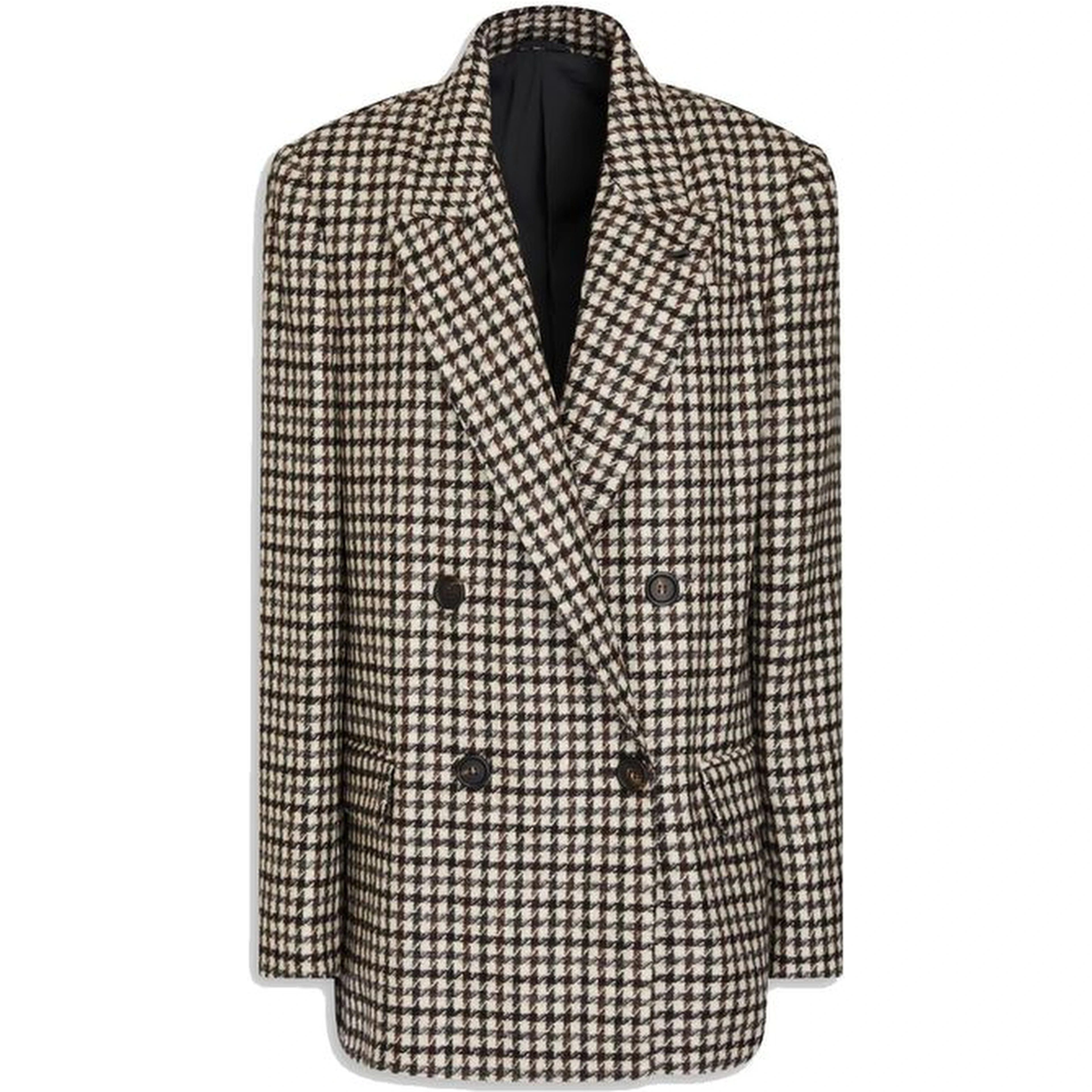 Brown Alpaca Leather Blazer