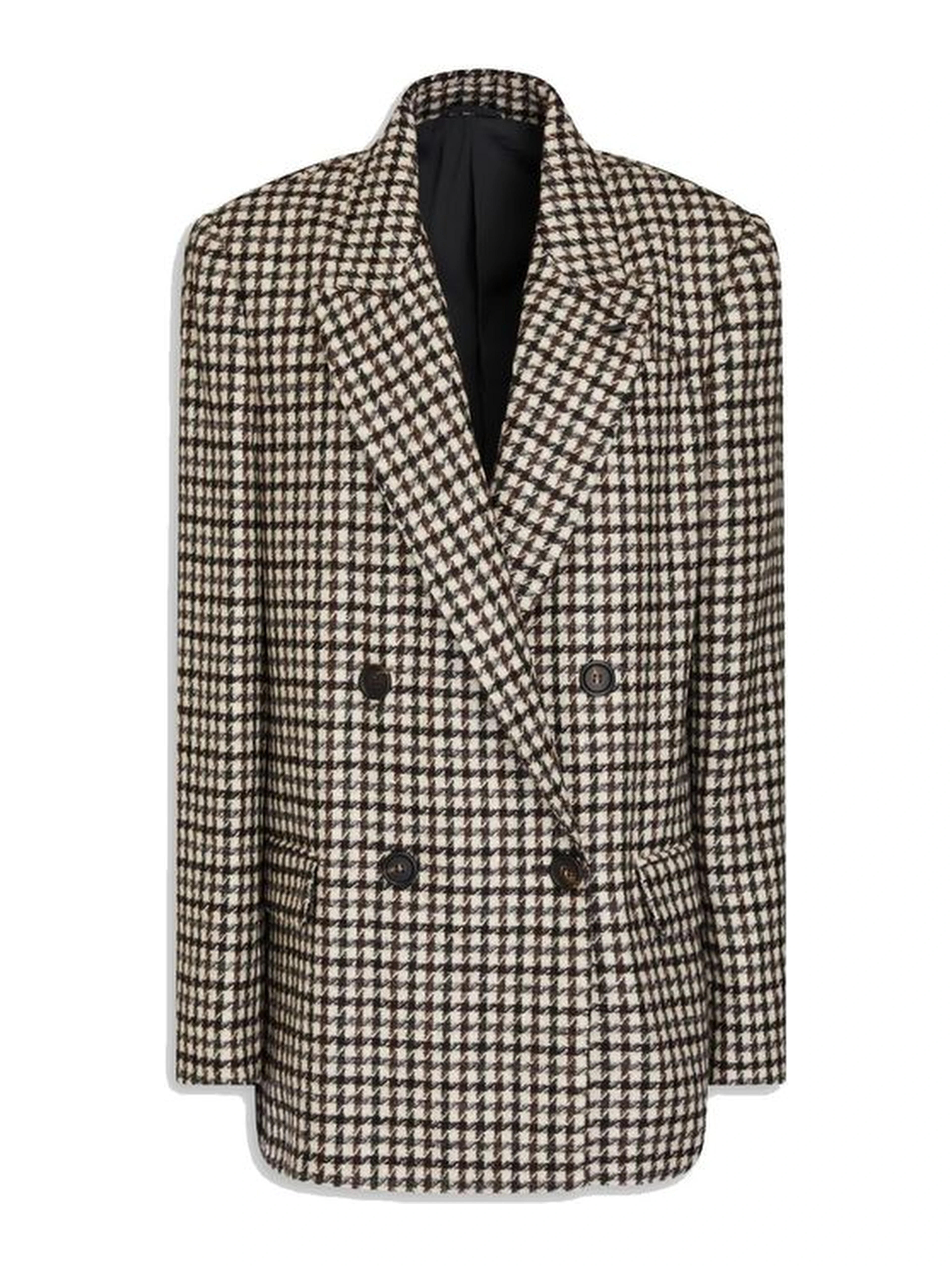 Brown Alpaca Leather Blazer