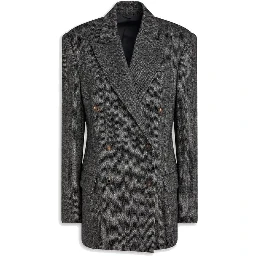 Black Elastane Blazer